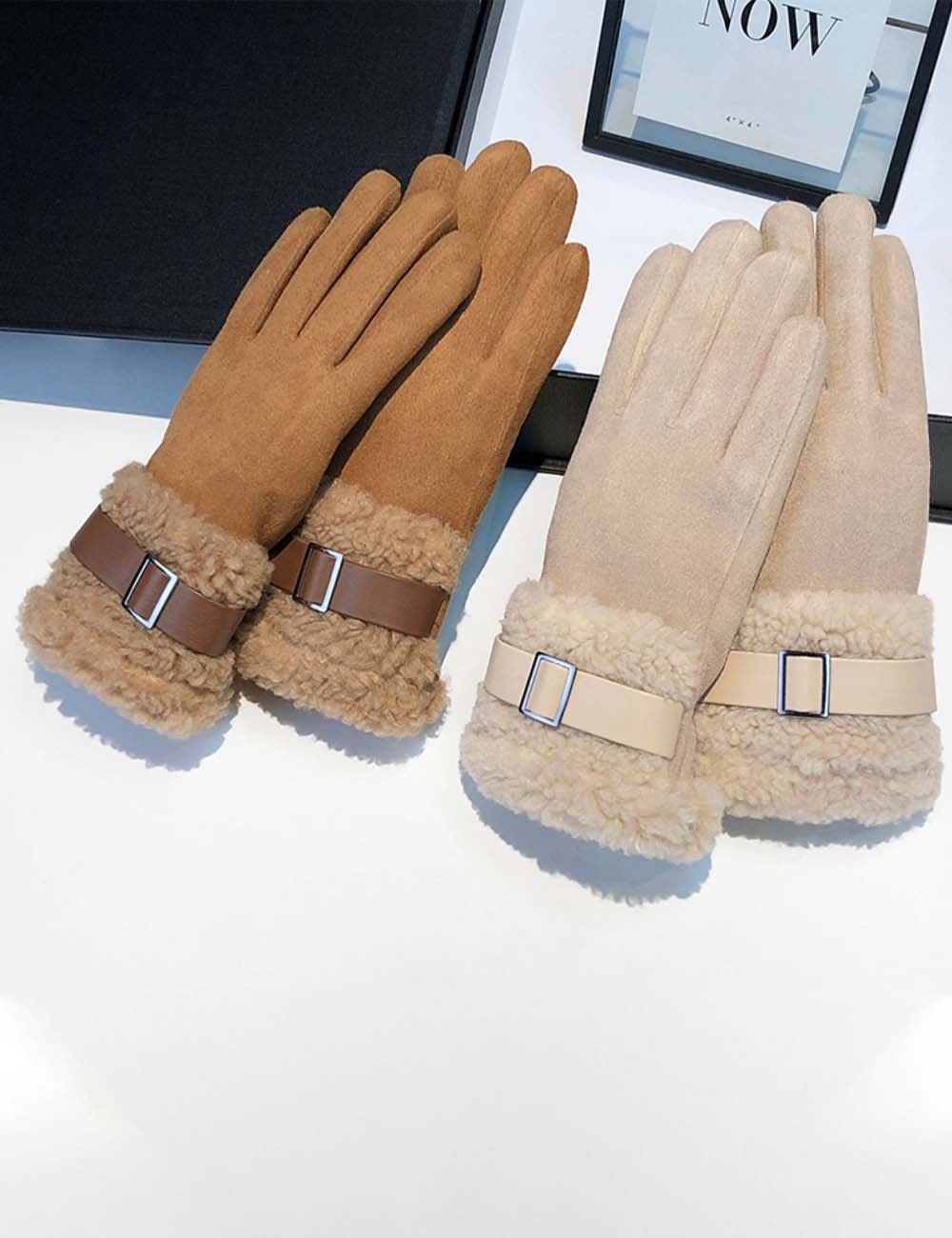 Winter Touch Screen Thermal Suede Gloves MK2BLW6W6GLO20