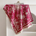 Damask Floral Reversible Blanket Scarf