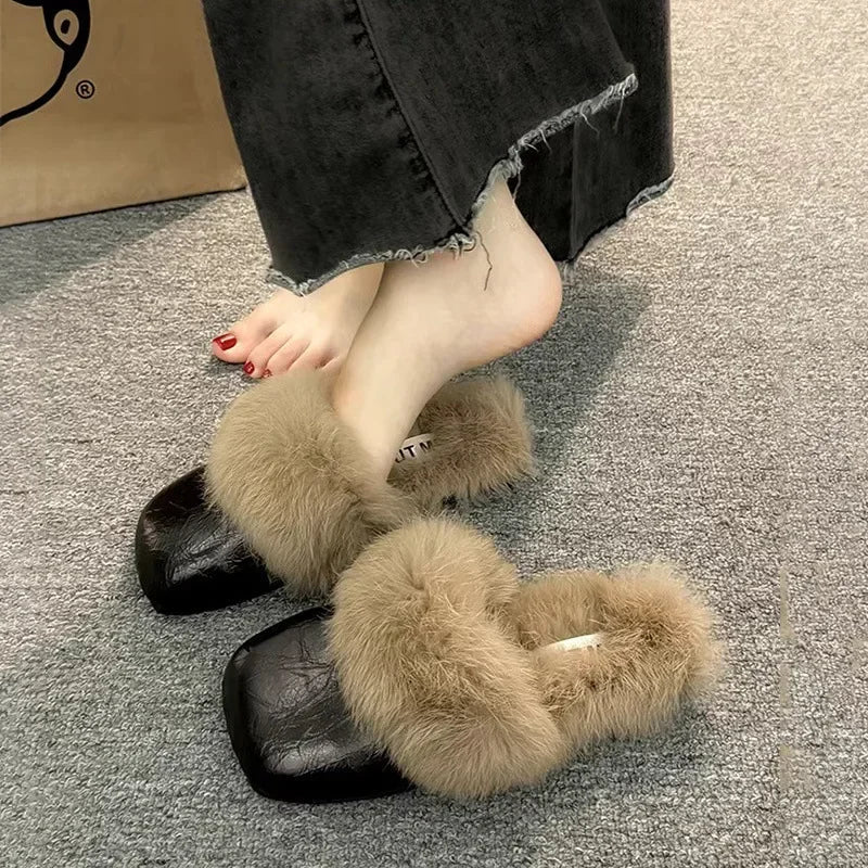 Faux Fur Outdoor Slides