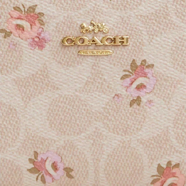 Coach Snap Wallet Floral Print